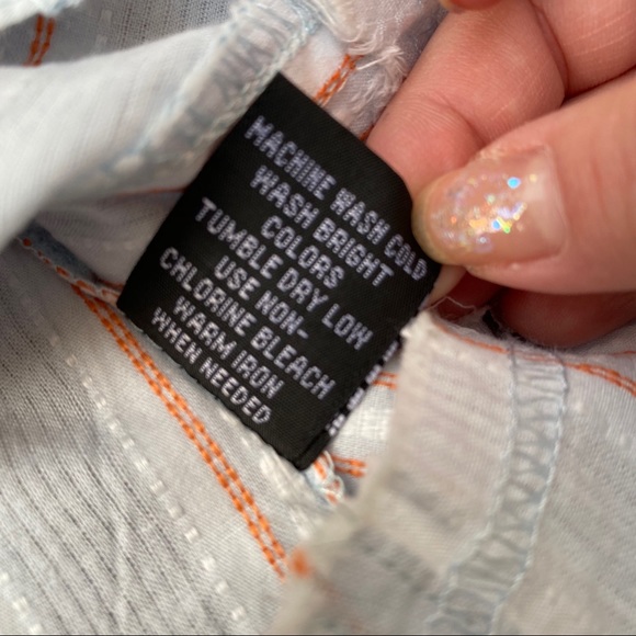 NWT AZIZ Embroidered Shirt L - Picture 9 of 12